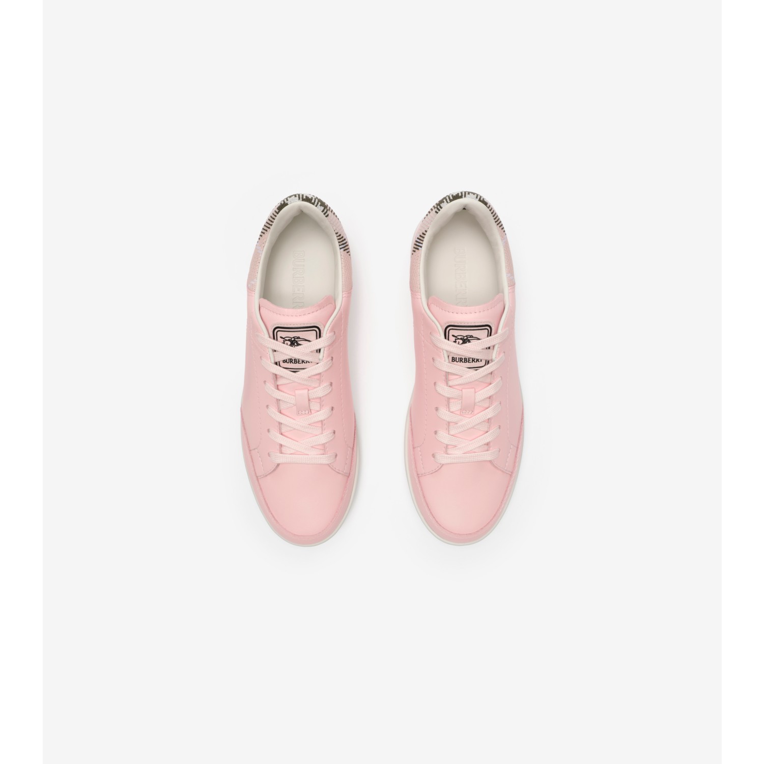 Leather Set Sneakers​ in Baby pink/mallow pink - Women | Burberry® Official
