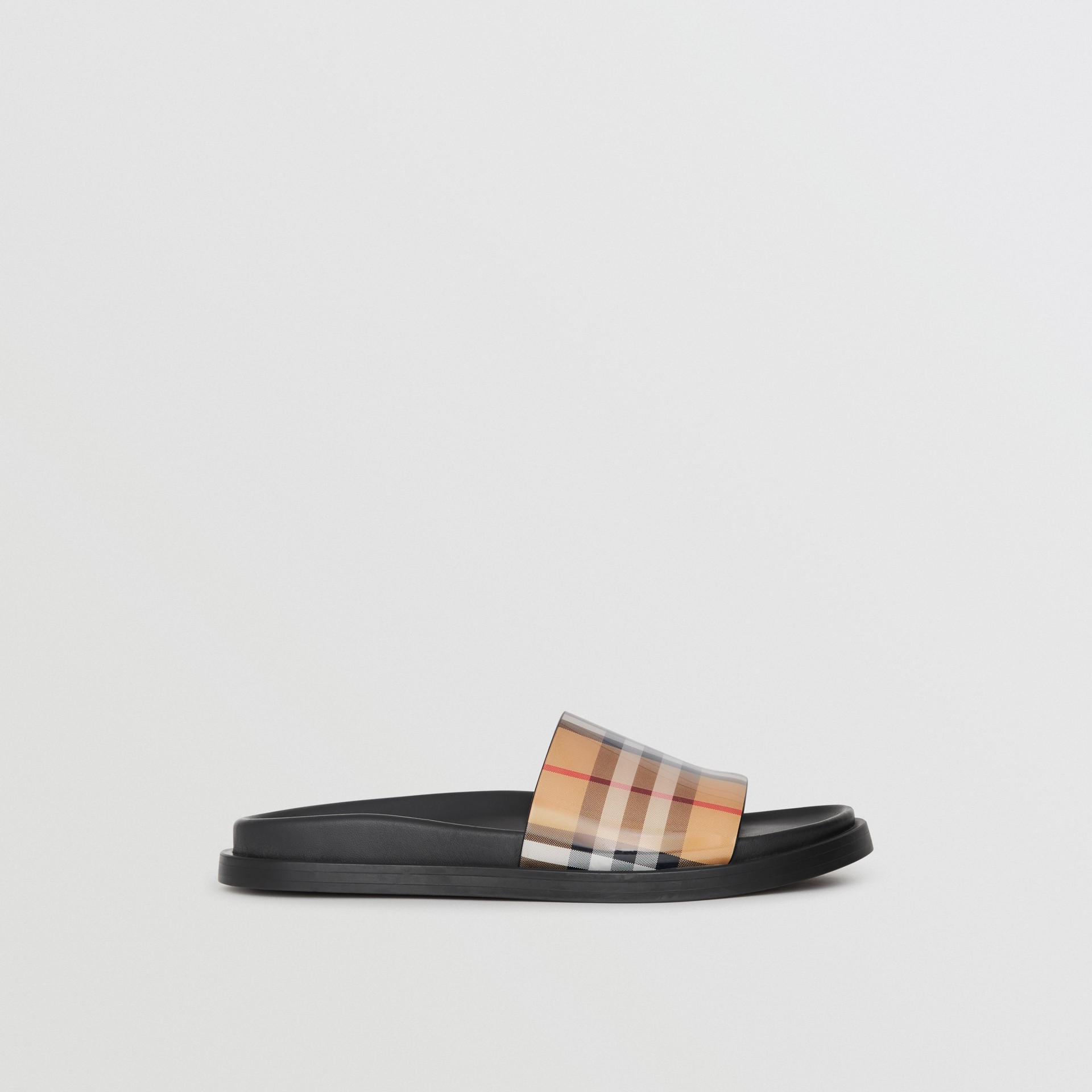vintage check and leather