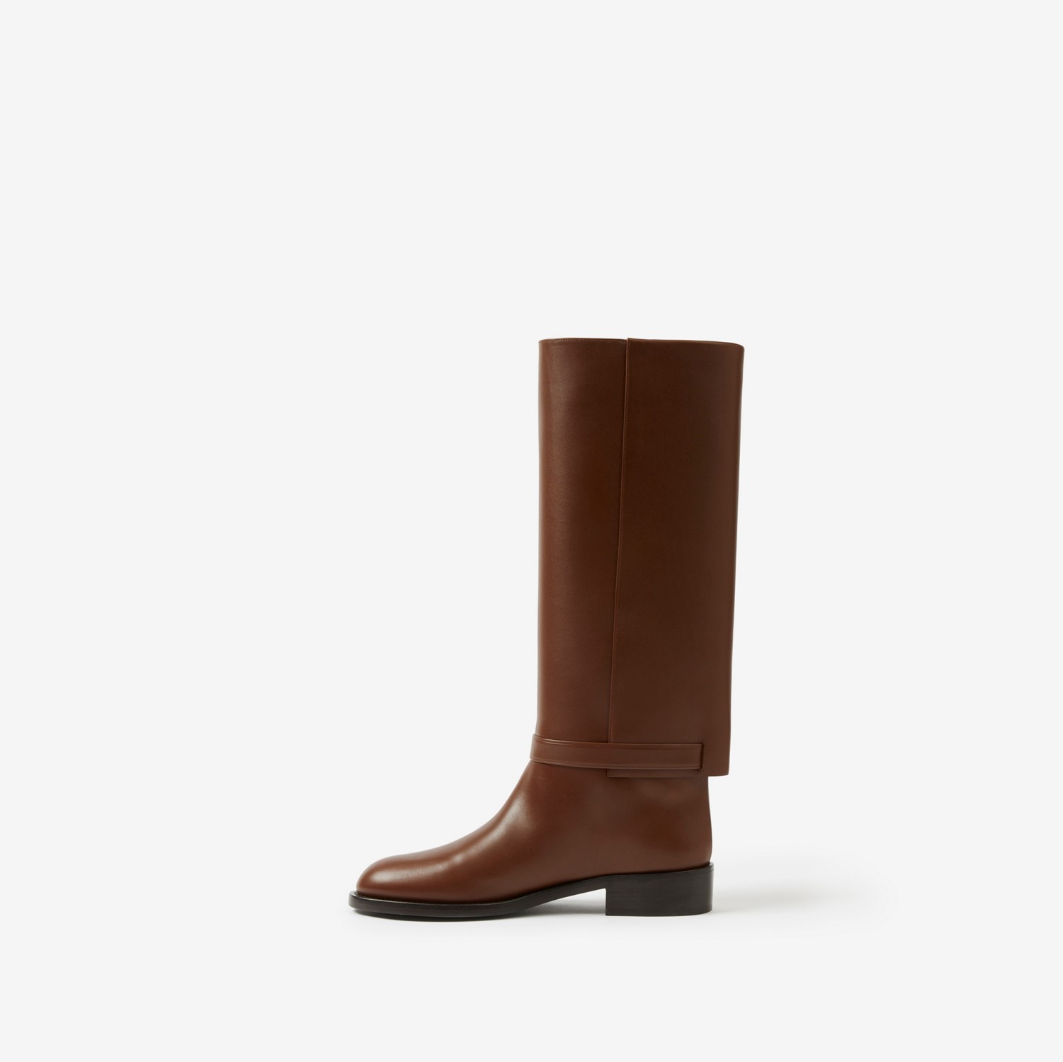 Leather Boots in Pine Cone Brown - Women | Burberry® Official