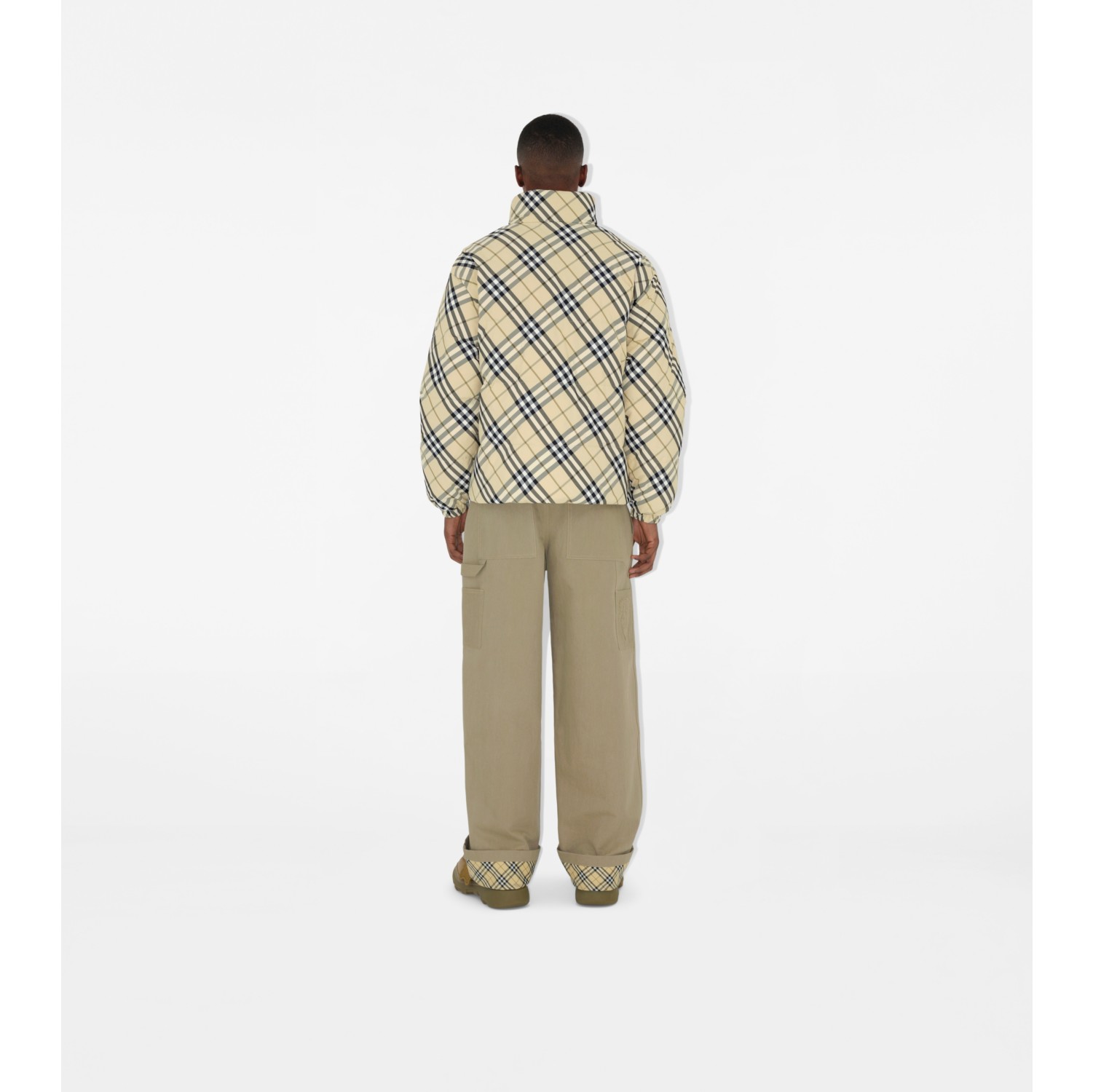 Reversible Check Puffer Jacket