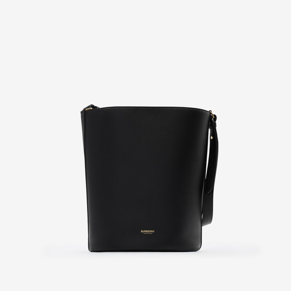 Burberry Medium Bucket Bag In Black