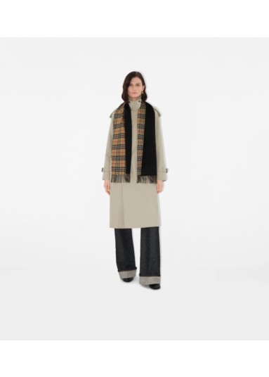 Reversible Check Cashmere Scarf