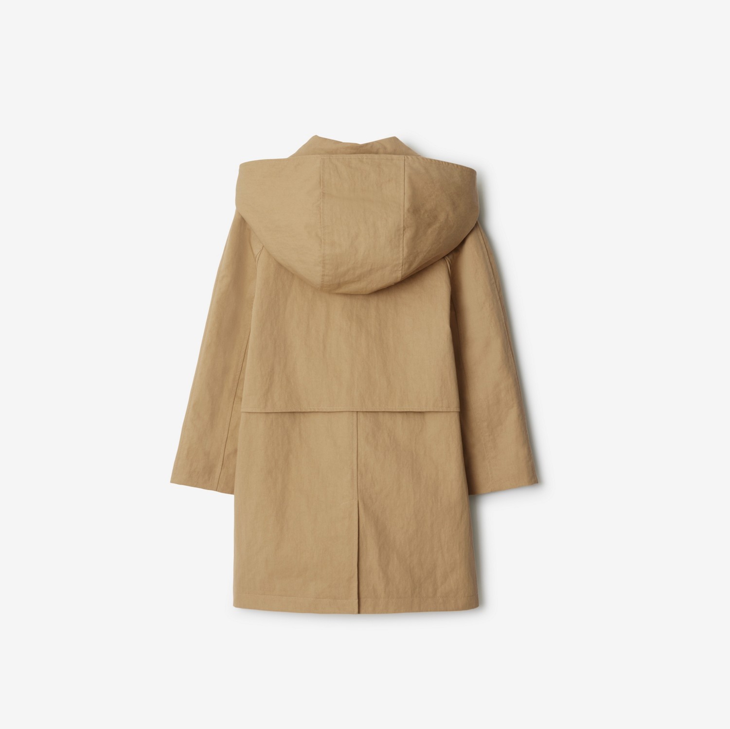 Nylon Cotton Car Coat in Sand | Burberry® Official Nylon Cotton Car Coat in Sand | Burberry® Official
