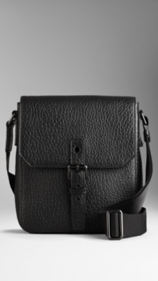 Signature Grain Leather Crossbody Bag