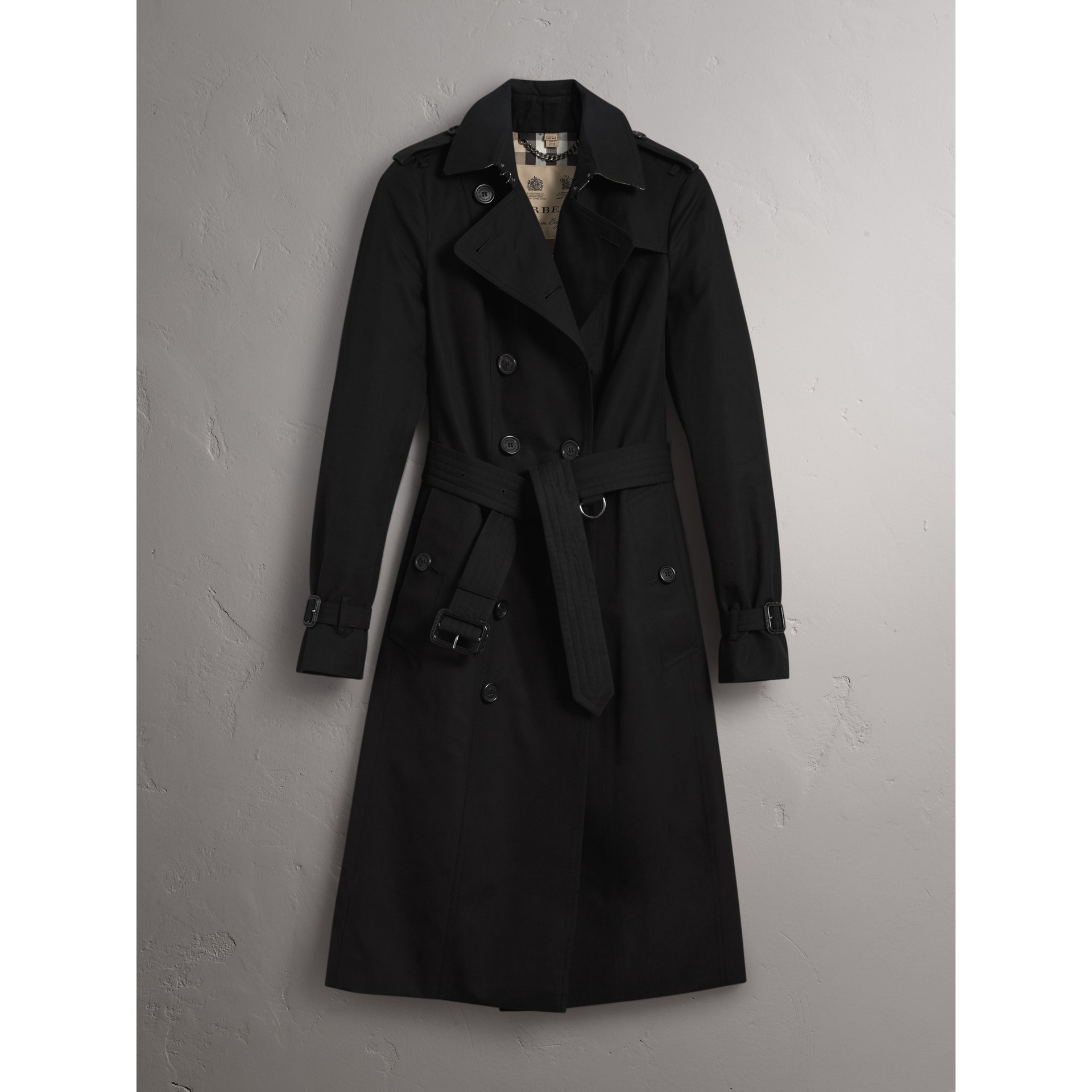The Sandringham – Extra-long Trench Coat in Black - Women | Burberry ...