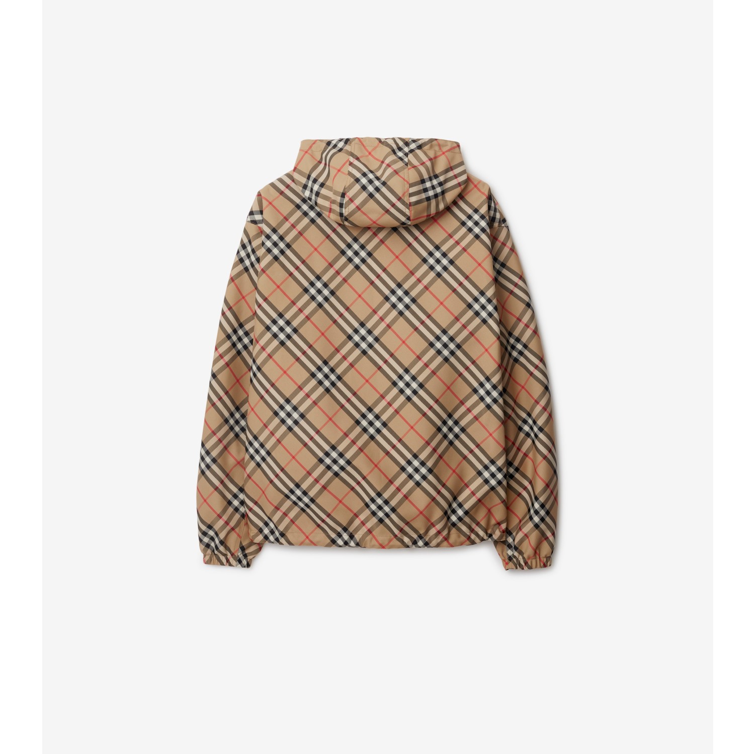 リバーシブル チェック ジャケット (サンド) - メンズ, ナイロン