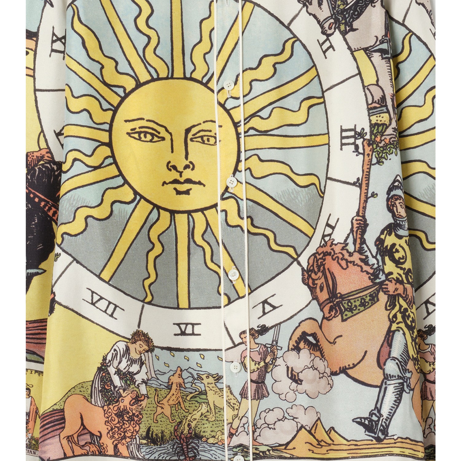 Tarot Silk Shirt in Seaside blue - Women | Burberry® Official