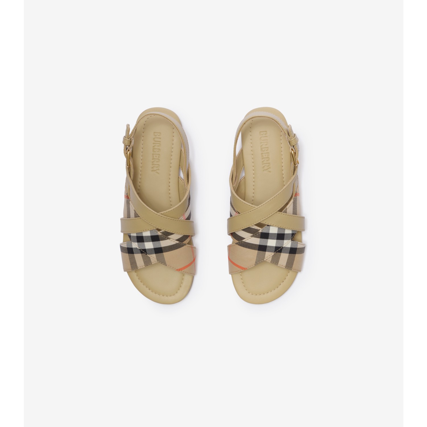 Check Sandals in Sand beige - Children | Burberry® Official