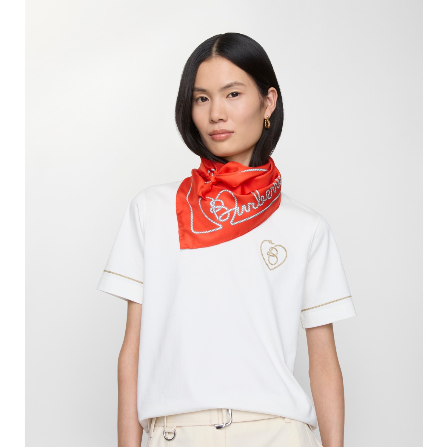 Heart Logo Silk Scarf