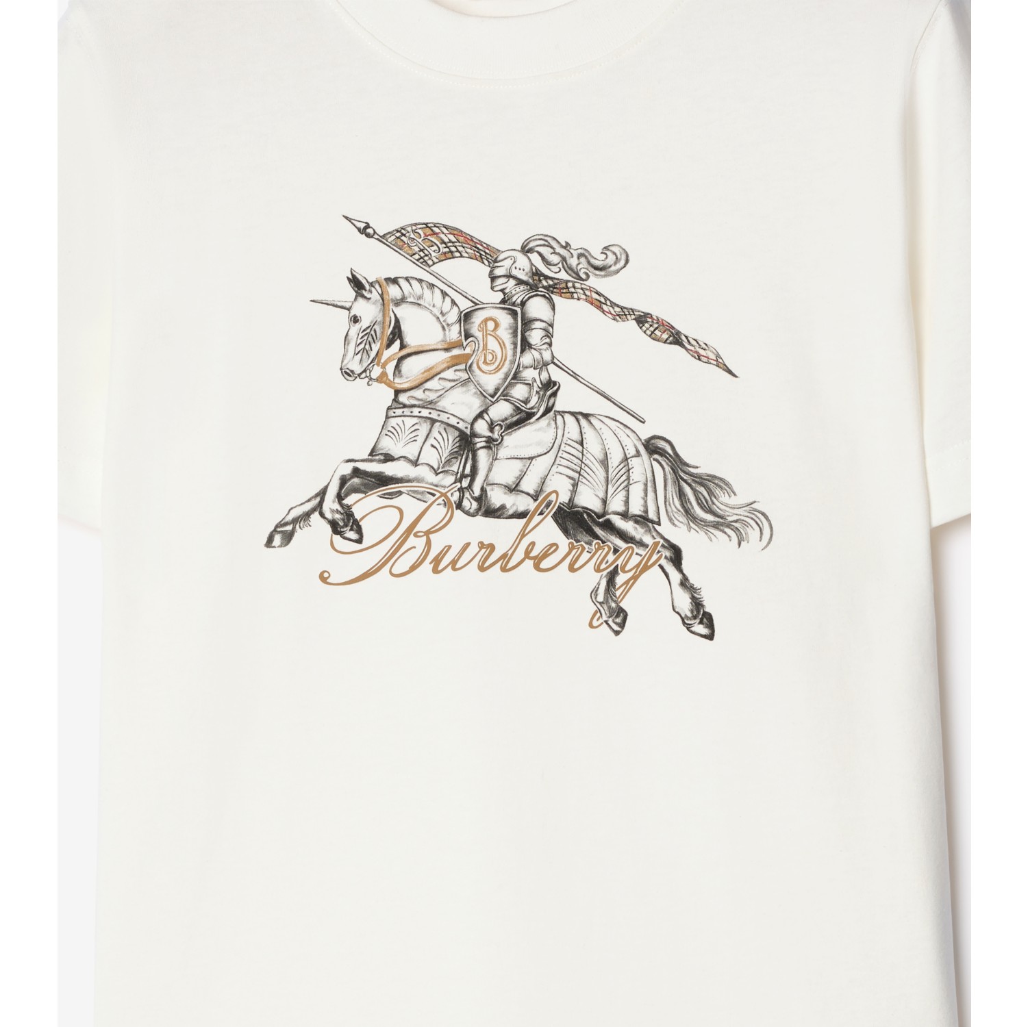 T-shirt en coton Knight style gravure