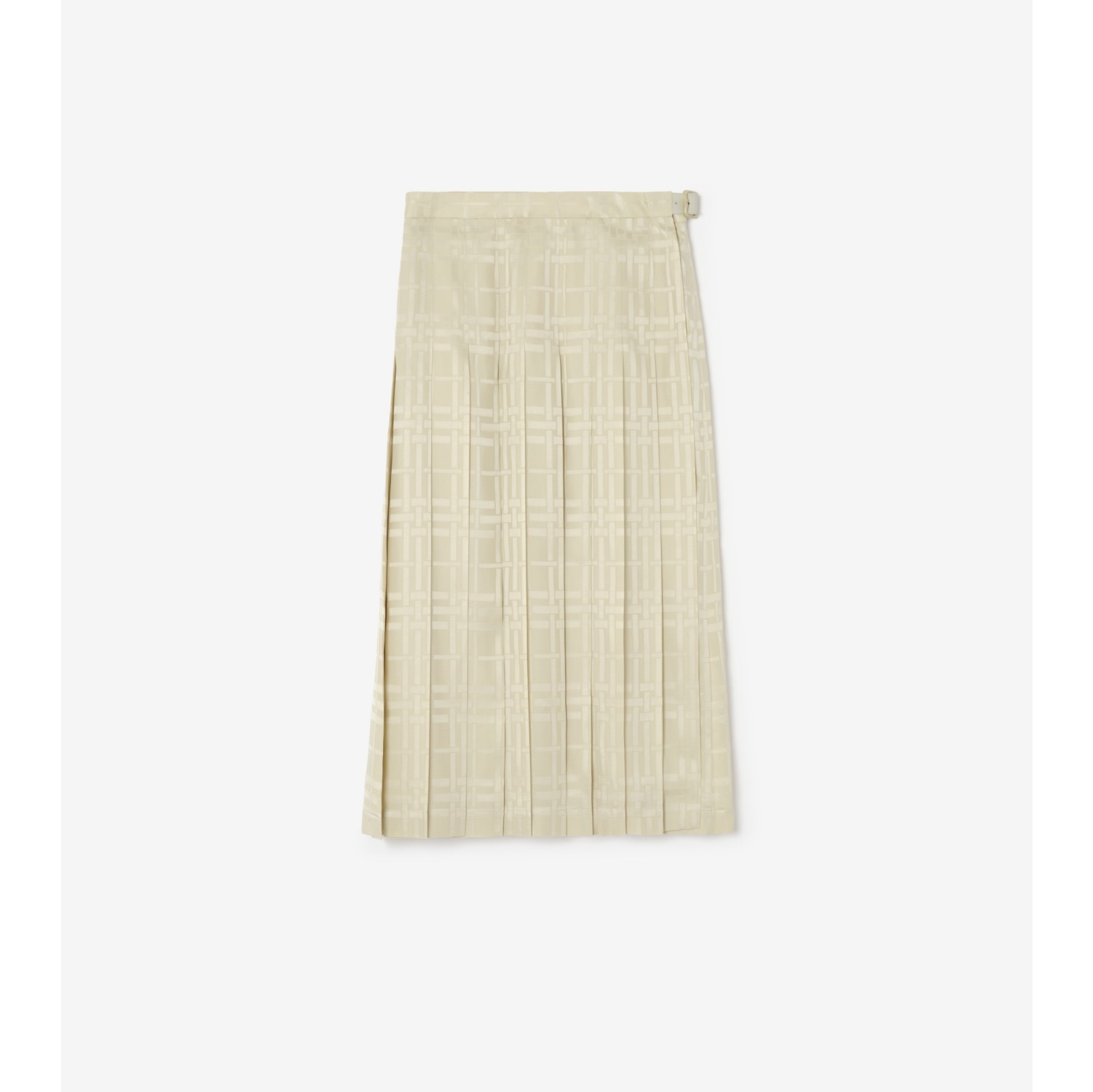 Falda escocesa midi en seda