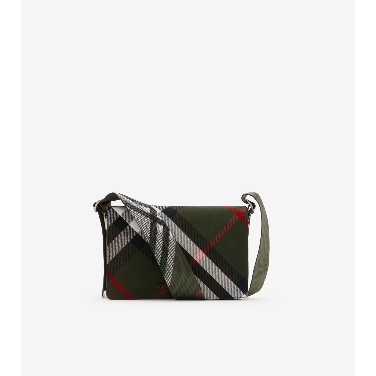Check Trench Crossbody Bag in Loch - Men | Burberry® Official
