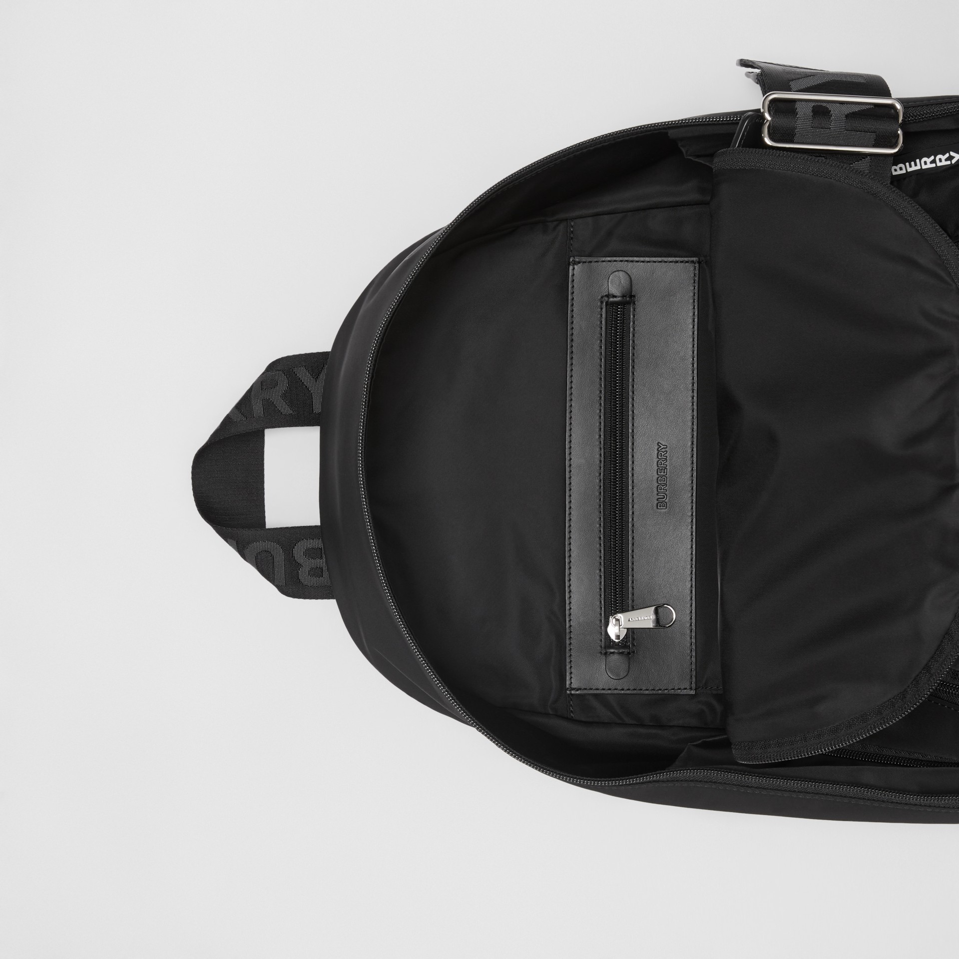 Large Logo Detail Nylon Backpack in Black - Men | Burberry United States