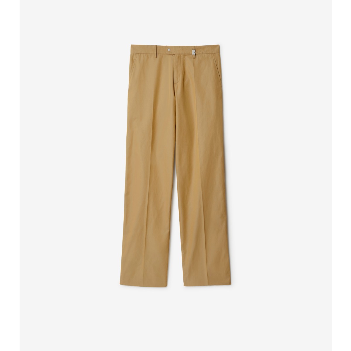 Burberry Straight-leg Cotton Trousers In Spelt