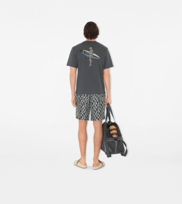 Burberry/キャリックTシャツ Burberry Pink Carrick Zebra Eyes T-Shirt Burberry