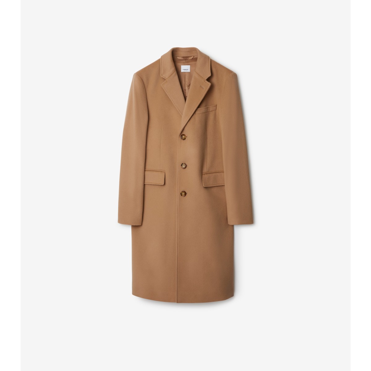  Check Wool Cashmere Tailored Coat