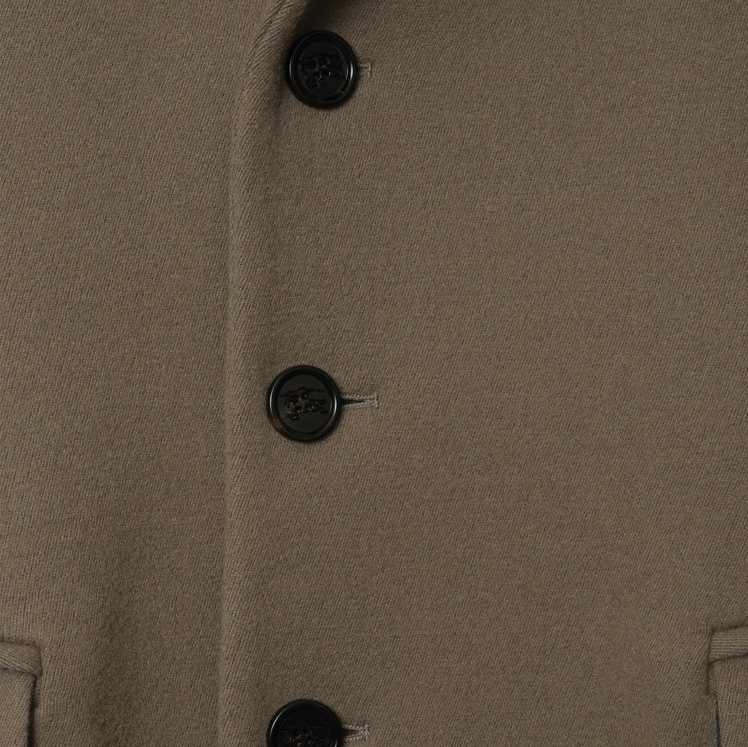 Wool Coat in Silt - Men | Burberry® Official