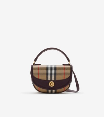 Burberry バーバリー ハイランド」 スリップバッグ ショルダー ミニ ハイランドバッグ​ (サンド) - ウィメンズ, コットン