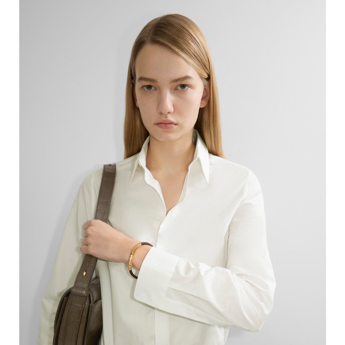  Check Leather Bracelet