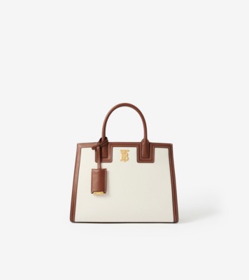 Mini sac Frances (Naturel/brun Malt) - Femme | Site officiel Burberry®