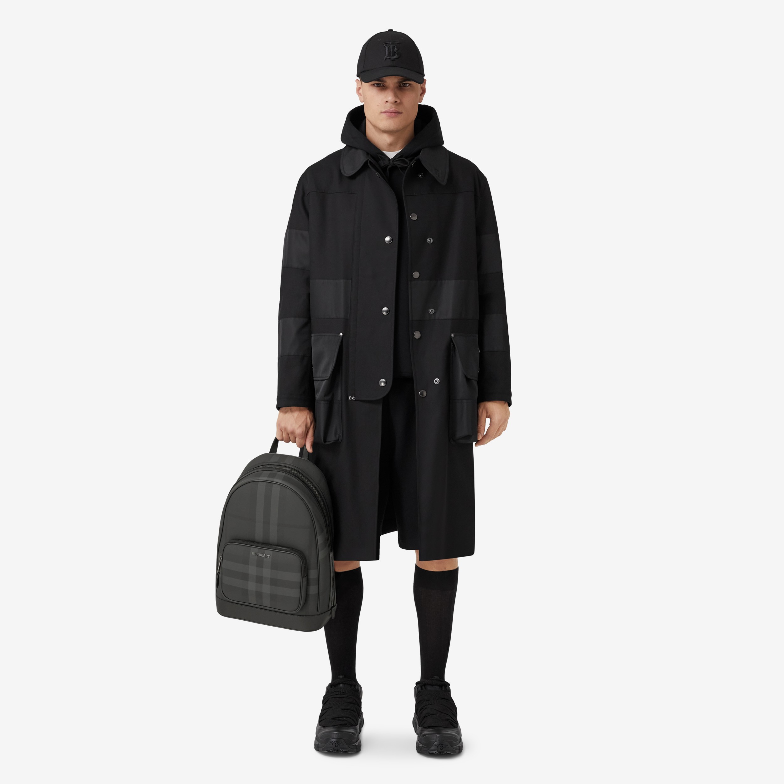 Rocco Backpack in Charcoal - Men | Burberry® Official - 4
