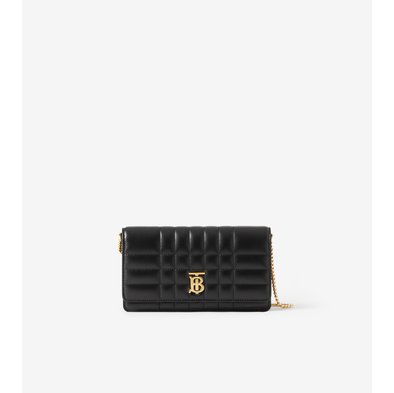 Burberry Lola Quilted Mini Shoulder Bag in Black