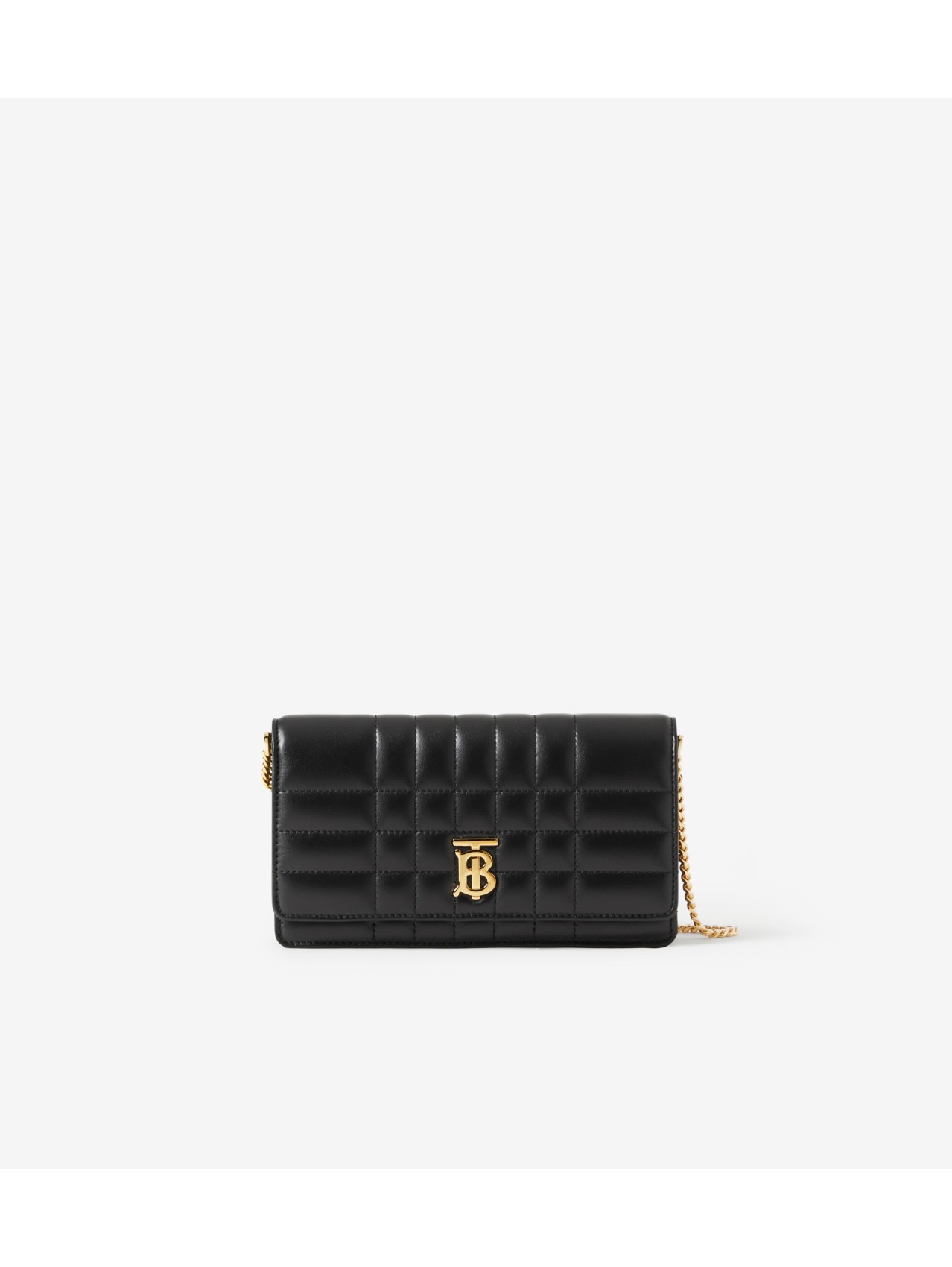 Burberry Lola Quilted Leather Crossbody Bag Black