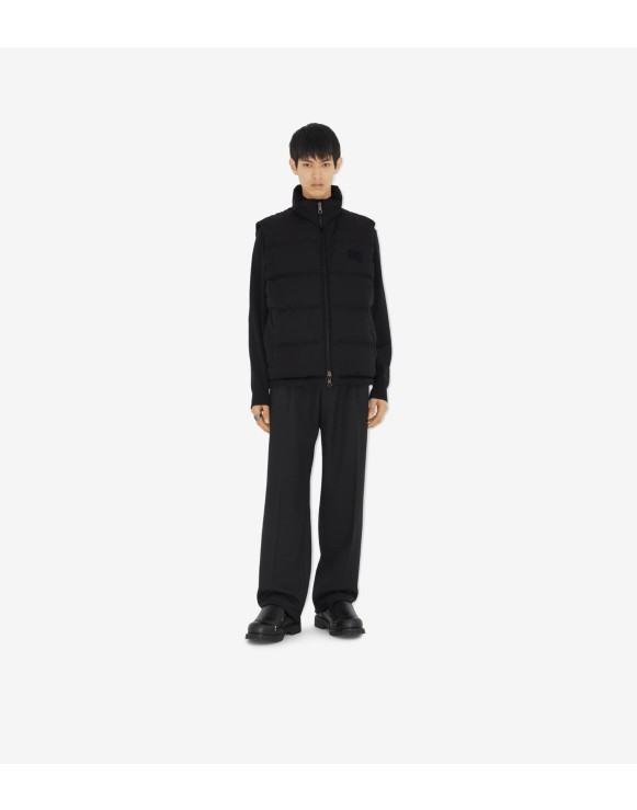 Reversible Check Puffer Gilet