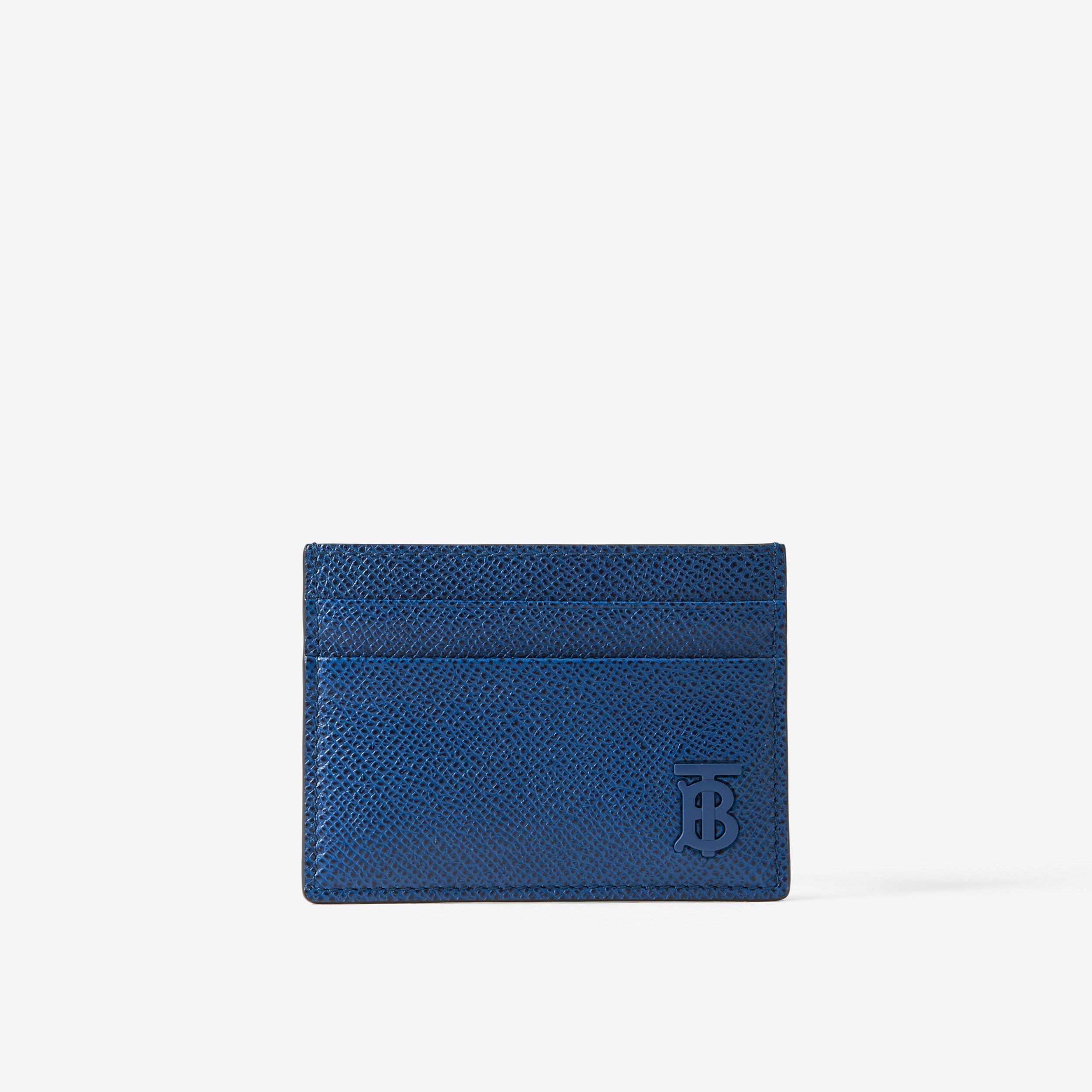 Grainy Leather TB Card Case in Rich Navy - Men | Burberry® Official - 1