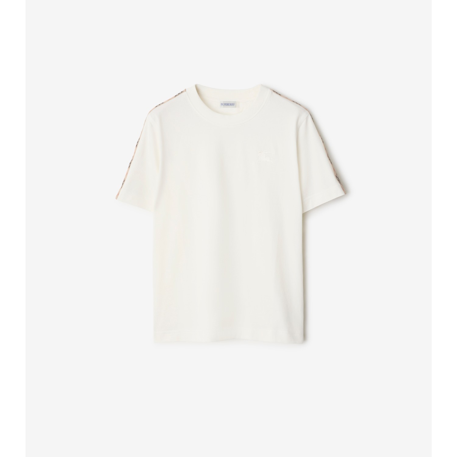 T-shirt en coton avec Check