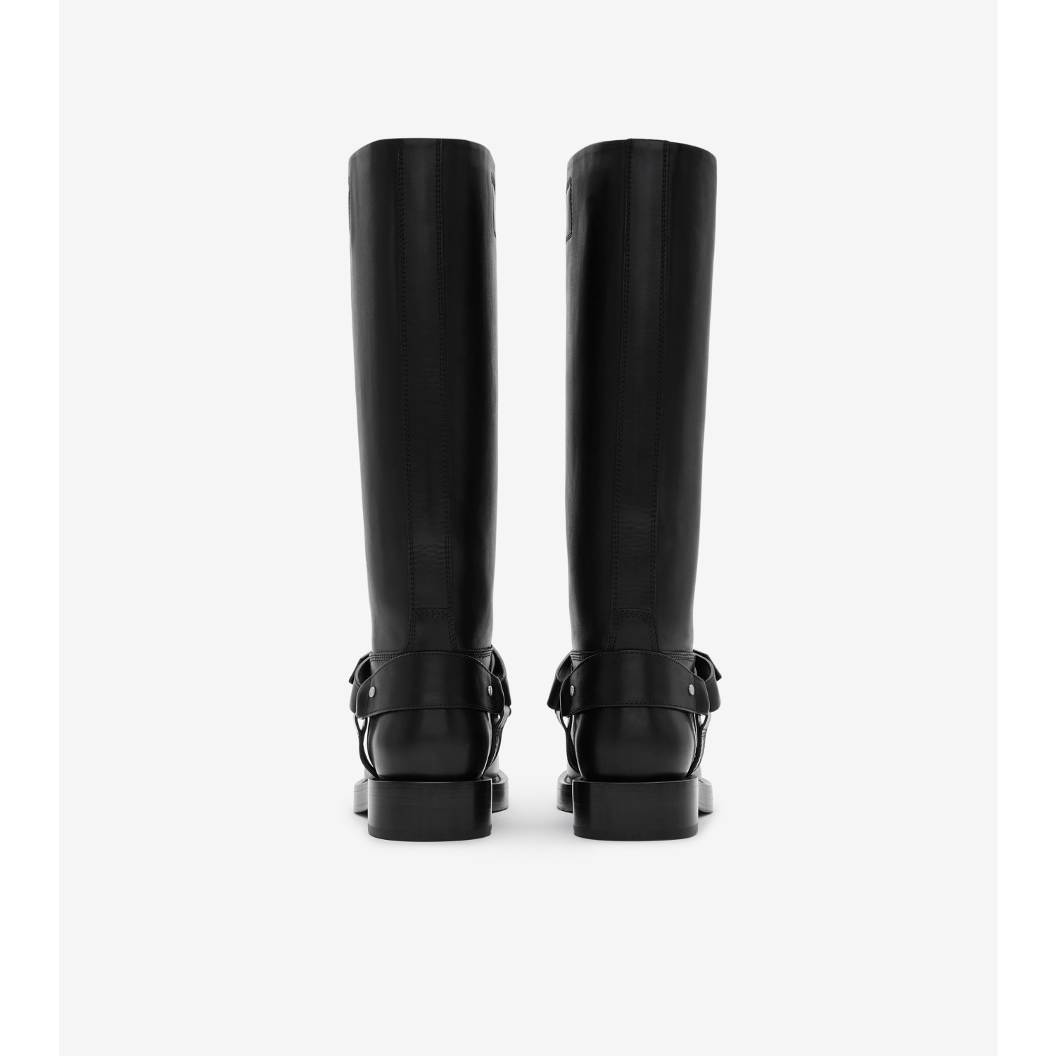 Leather Saddle Tall Boots