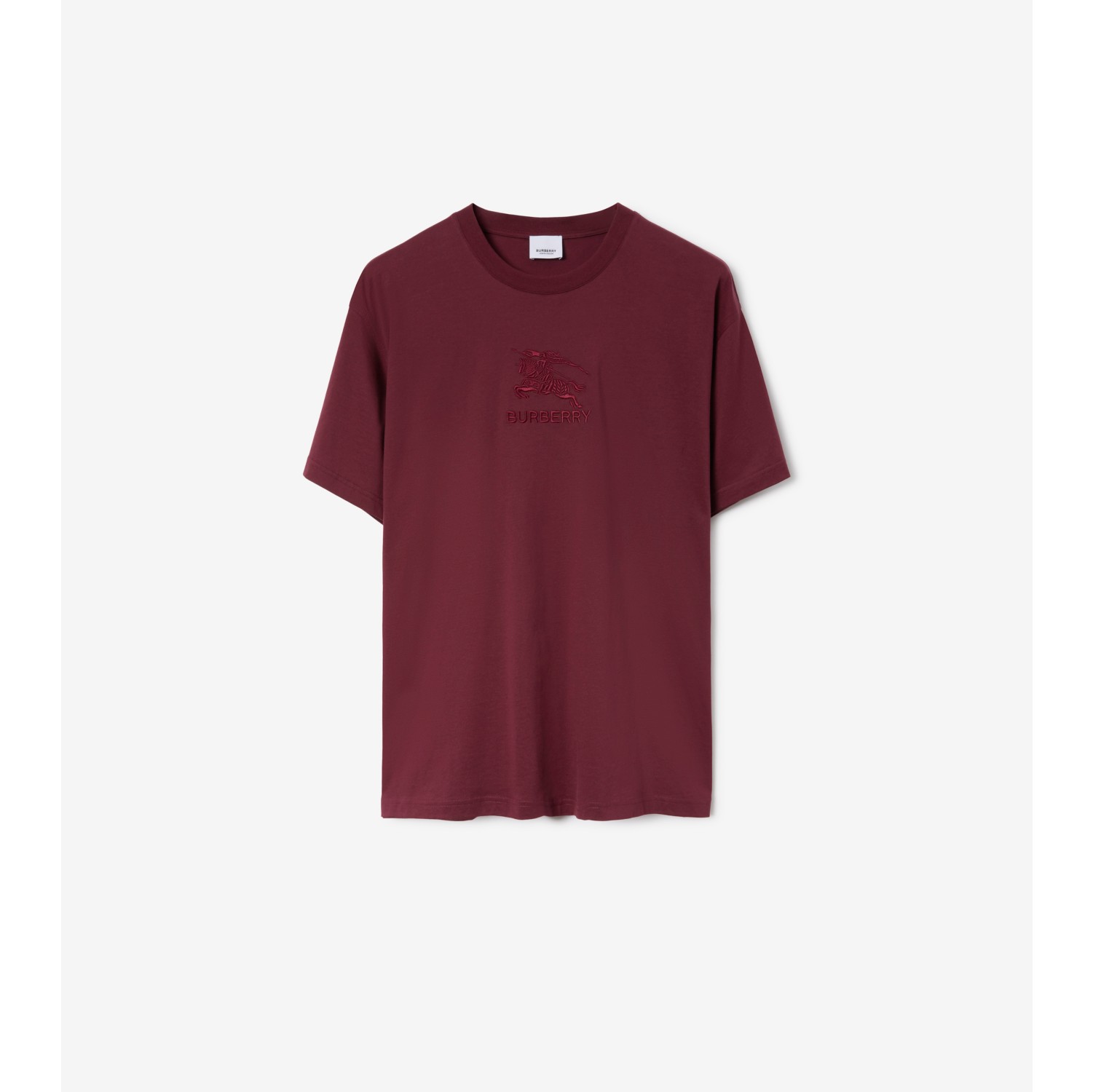 EKD Cotton T-shirt in Deep crimson - Men | Burberry® Official