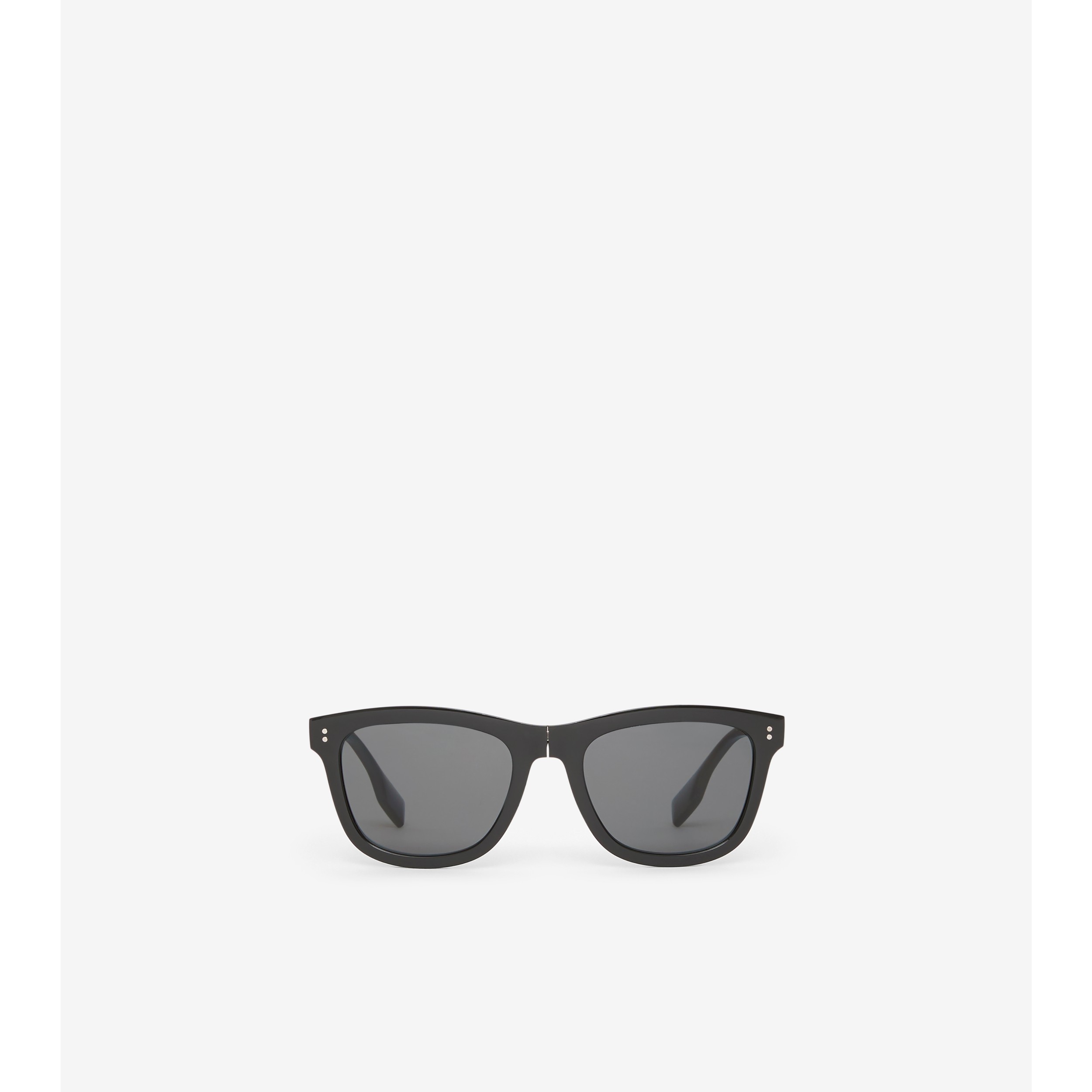 Logo Detail Square Frame - Men Foldable Burberry® Official in Black | Sunglasses