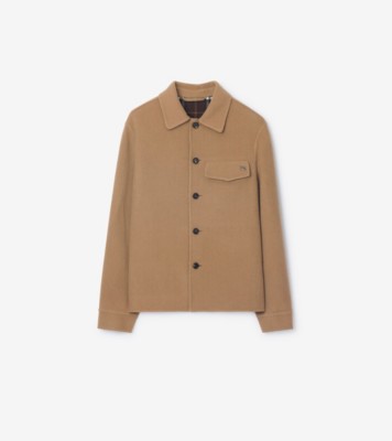 ウール オーバーシャツ (キャメル／トリークルブラウン