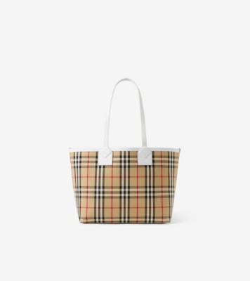 トート | キャンバス＆レザー | Burberry® 公式サイト