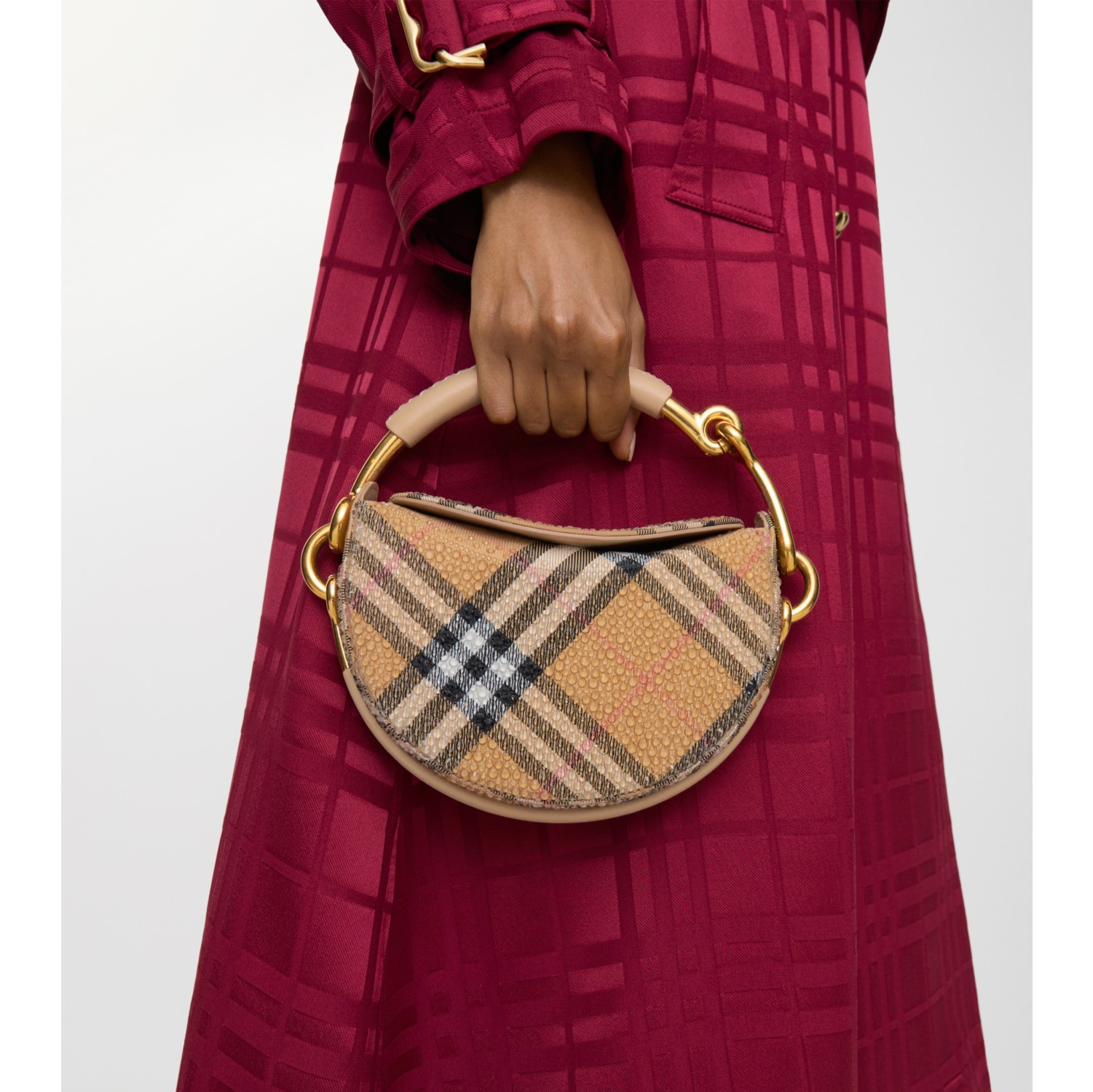 Bridle Clutch in Santal beige - Women | Burberry® Official