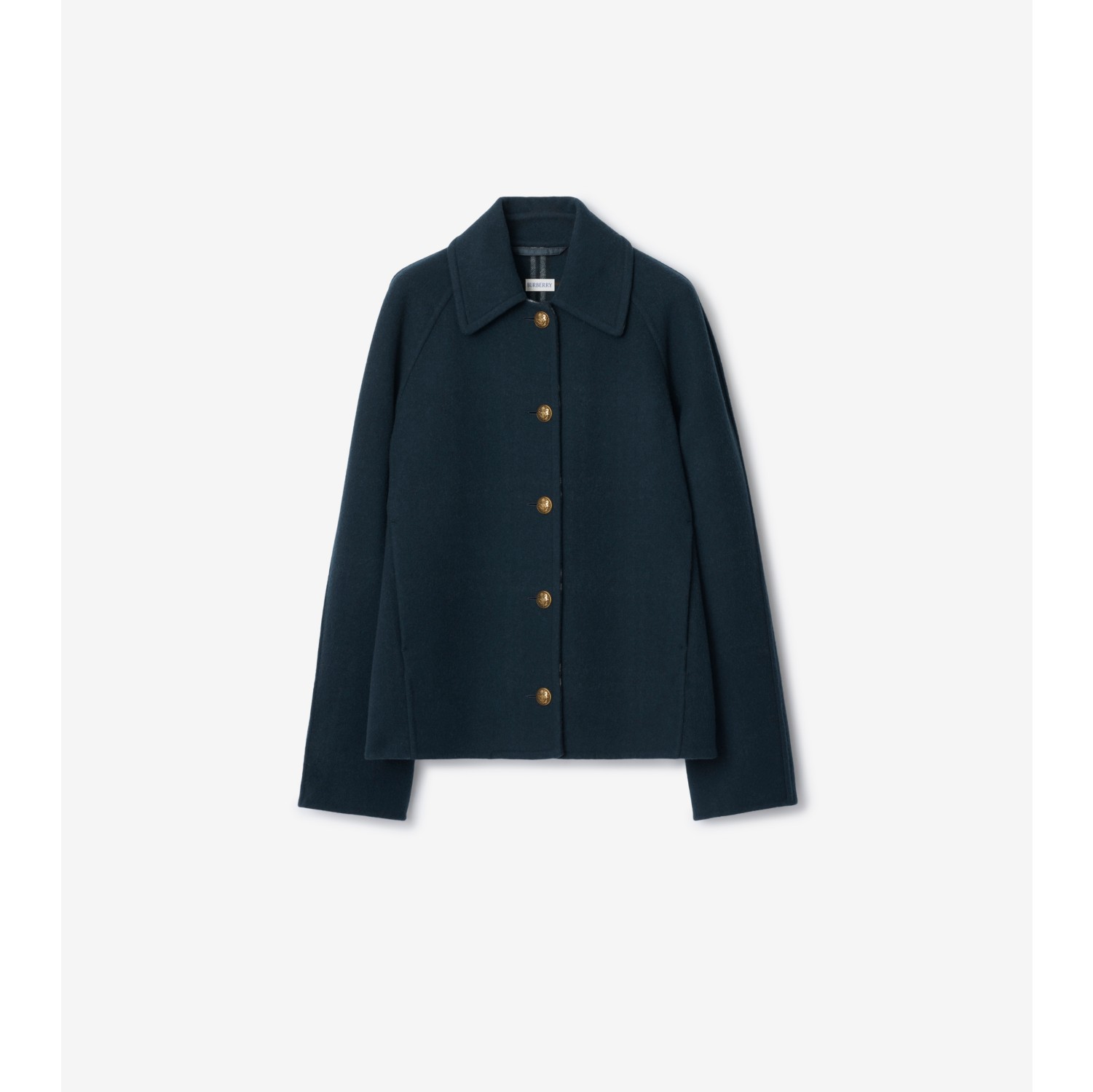 ウール バーンジャケット (パイロットブルー) - ウィメンズ | Burberry