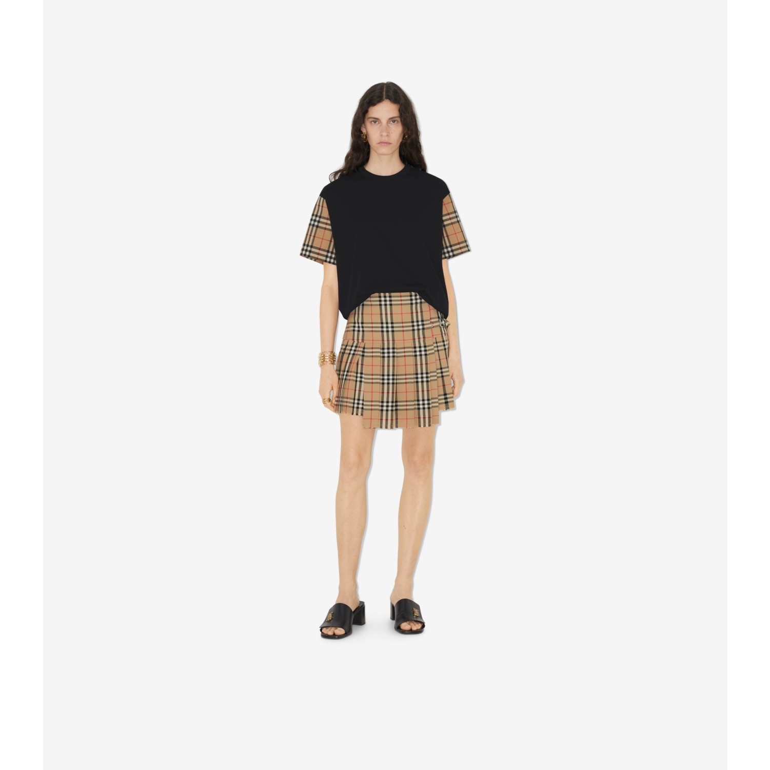 Burberry plaid shop t shirt