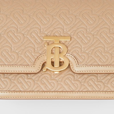 medium quilted monogram lambskin tb bolsa