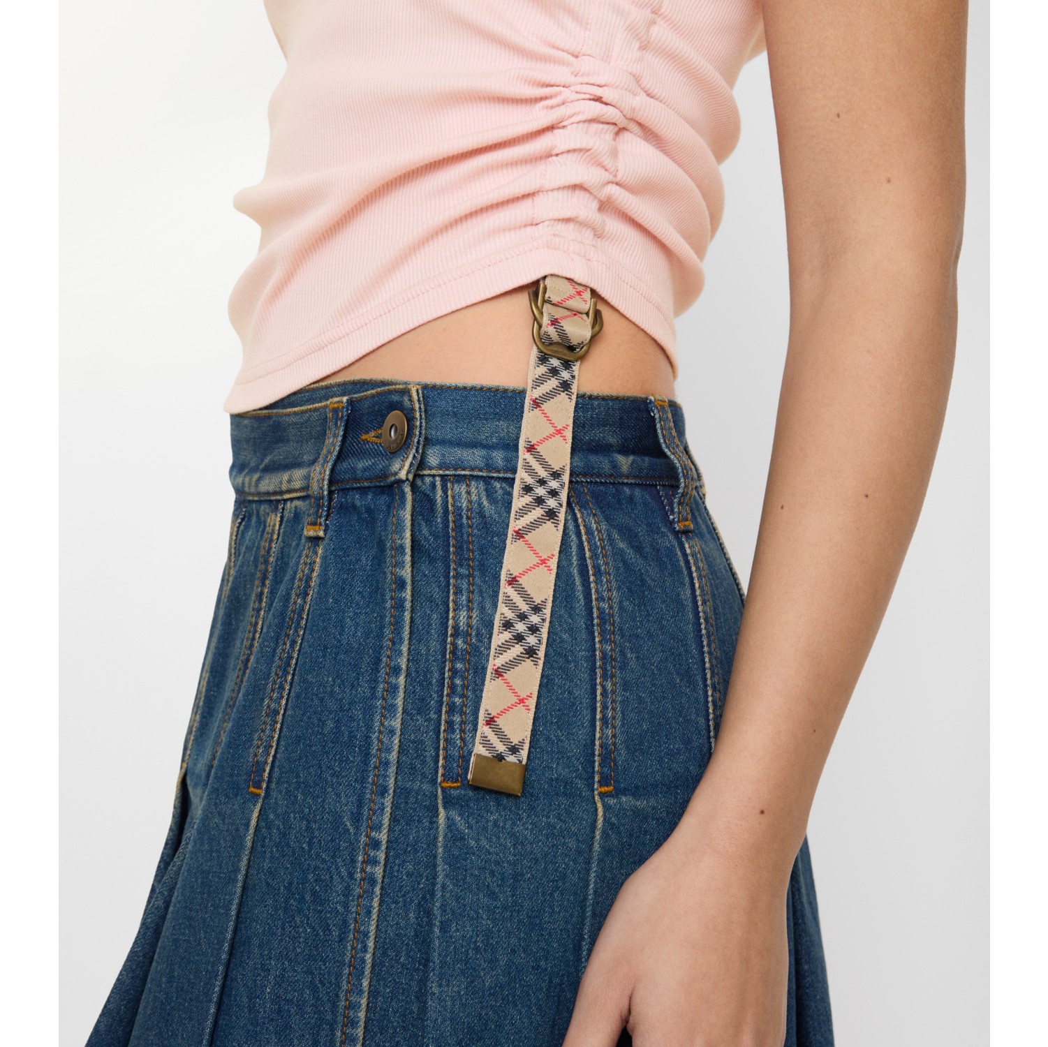 Festival Cotton Blend Tank Top in Bouquet pink - Women | Burberry® Official