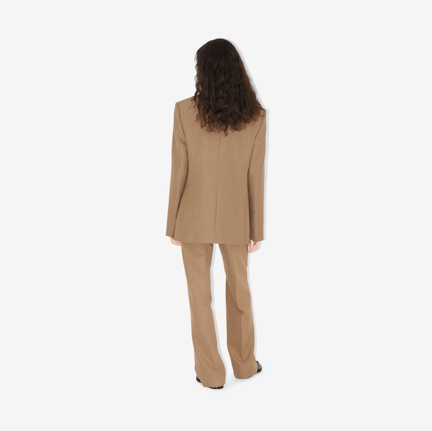 Pantalon tailleur en laine (Camaïeu Camel) - Femme | Site officiel Burberry®