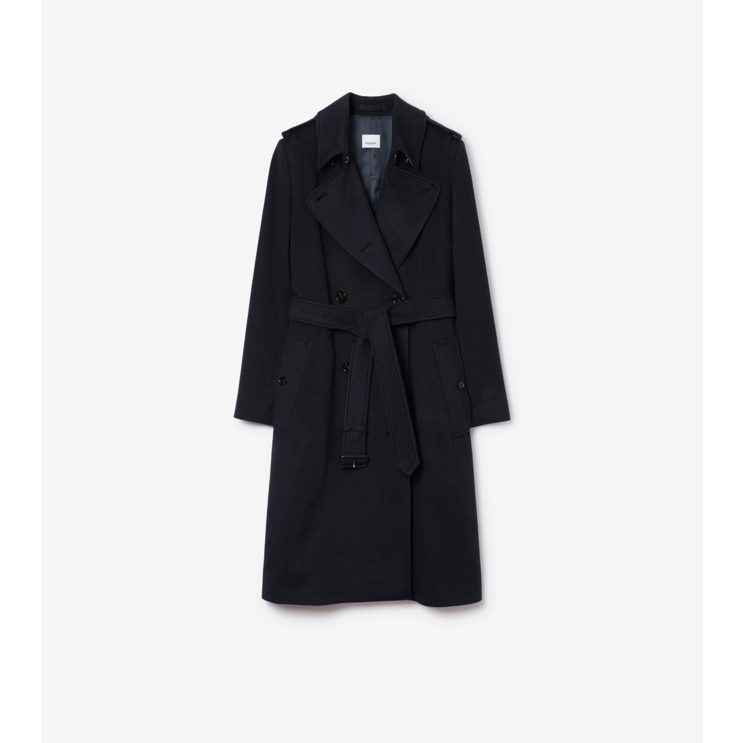 Kensington - Trench coat em mescla de cashmere longo