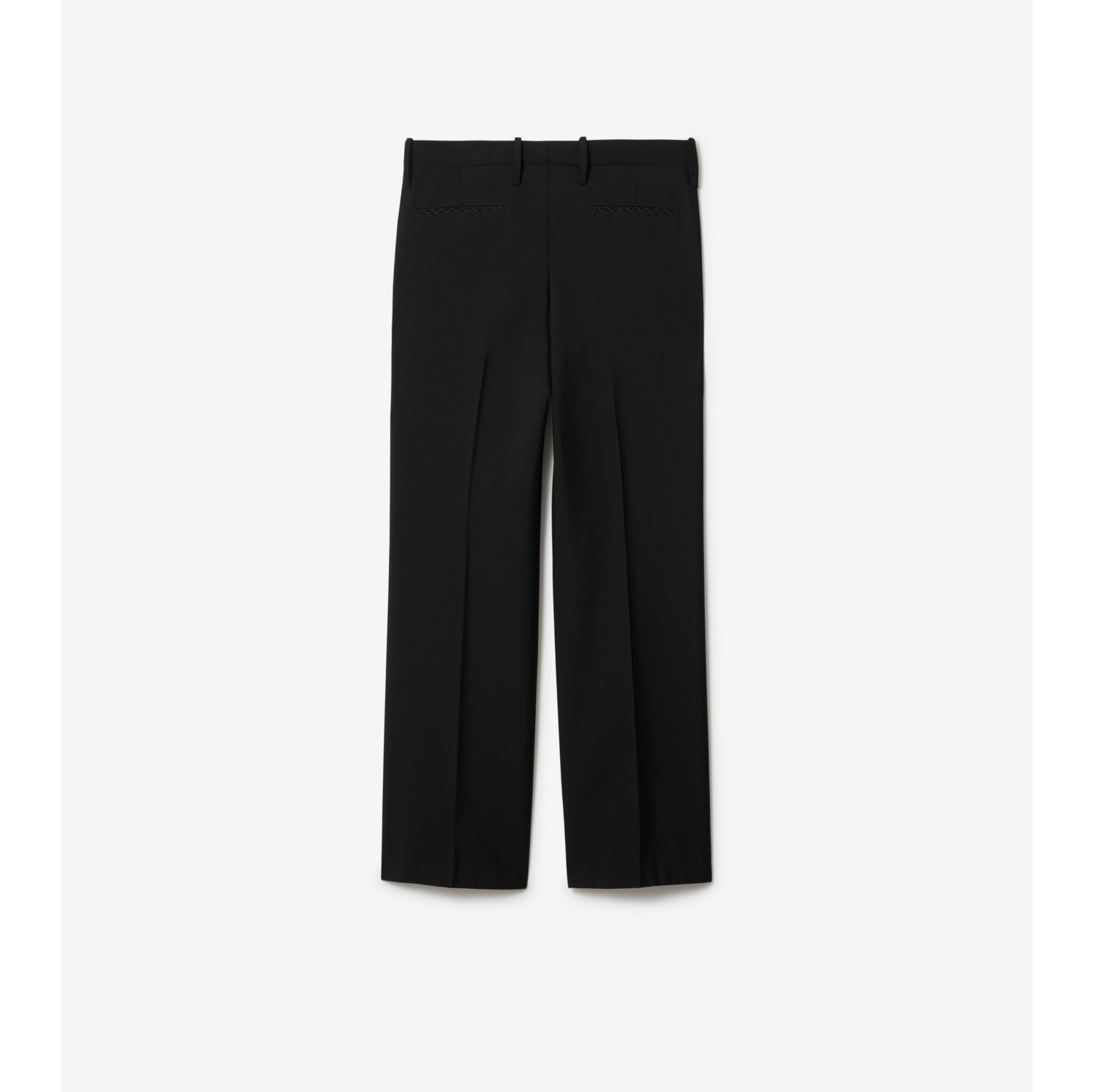 Wool Trousers in Black - Men | Burberry® Official