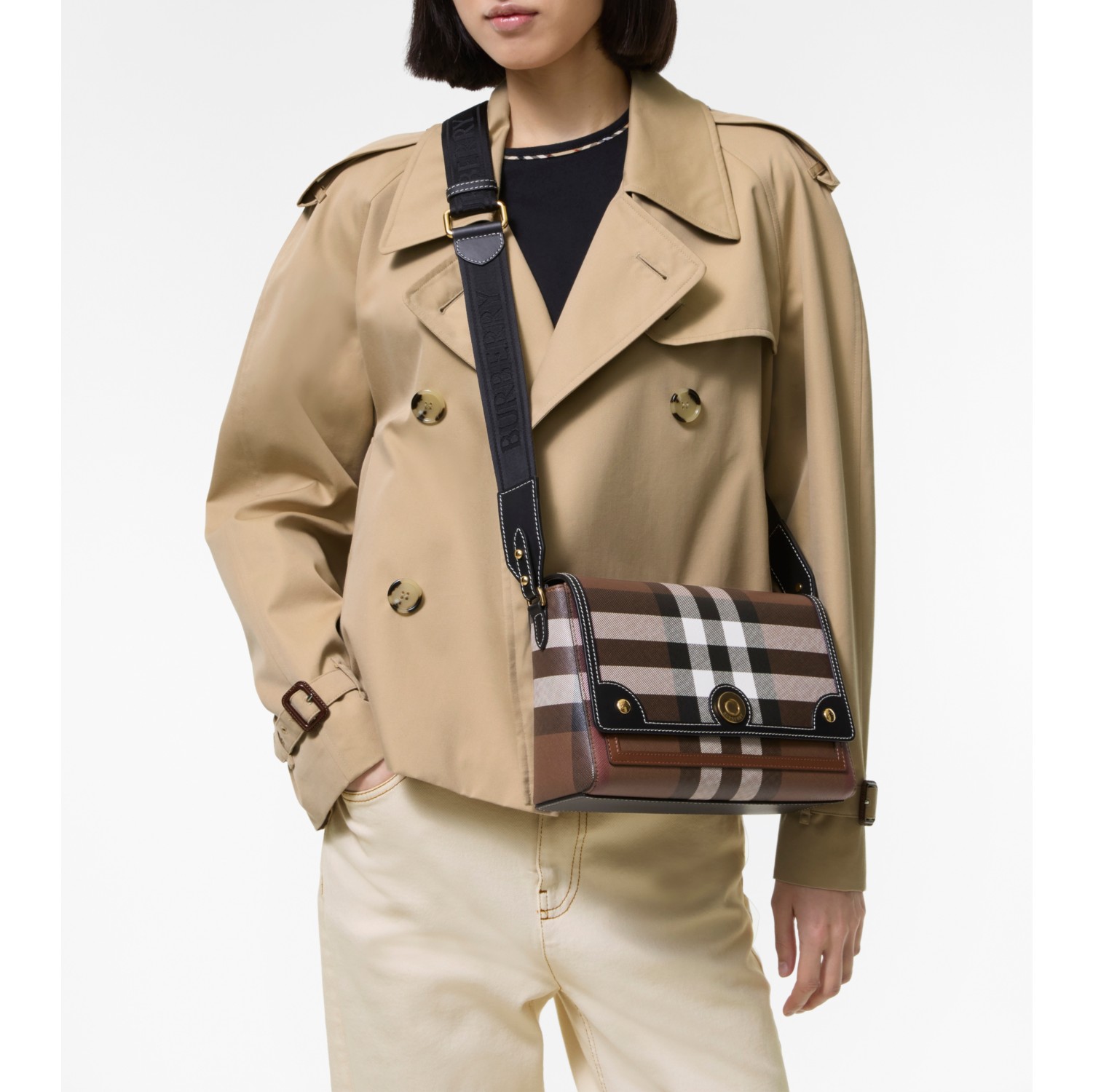 Note Bag in Dark birch brown - Women | Burberry® Official