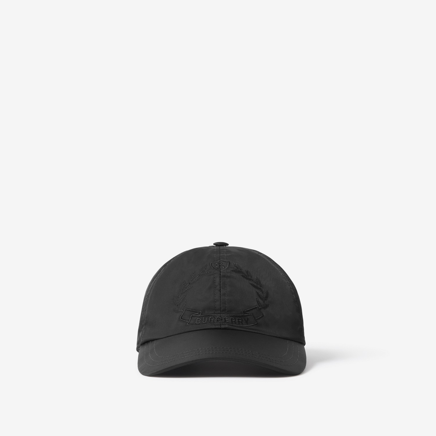 Oak Leaf Crest Nylon Baseball Cap in Black | Burberry® Official