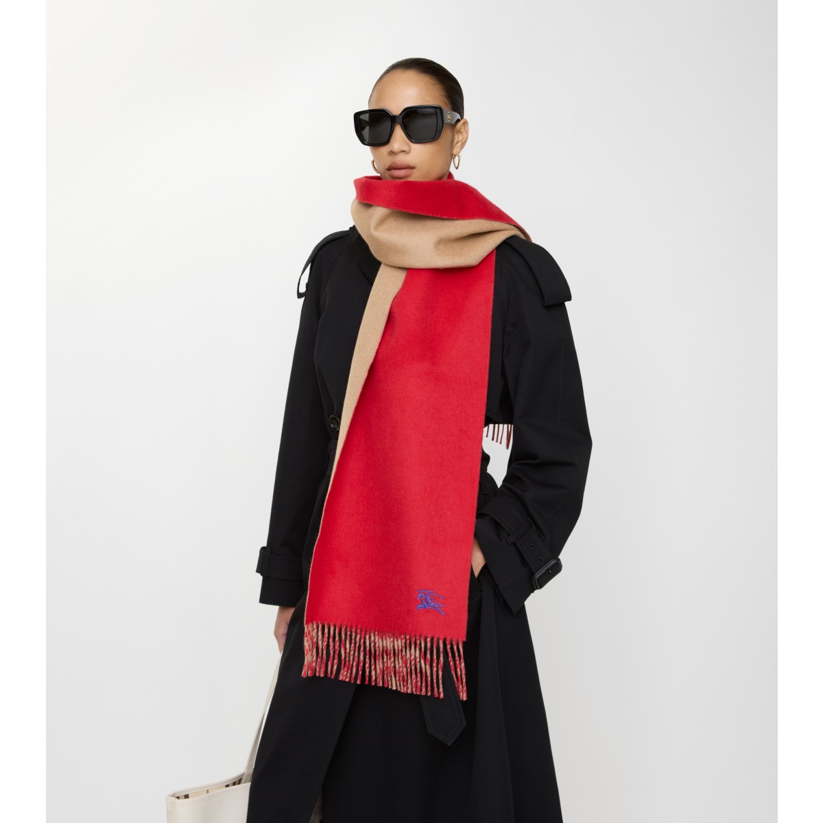  Embroidered Reversible Scarf