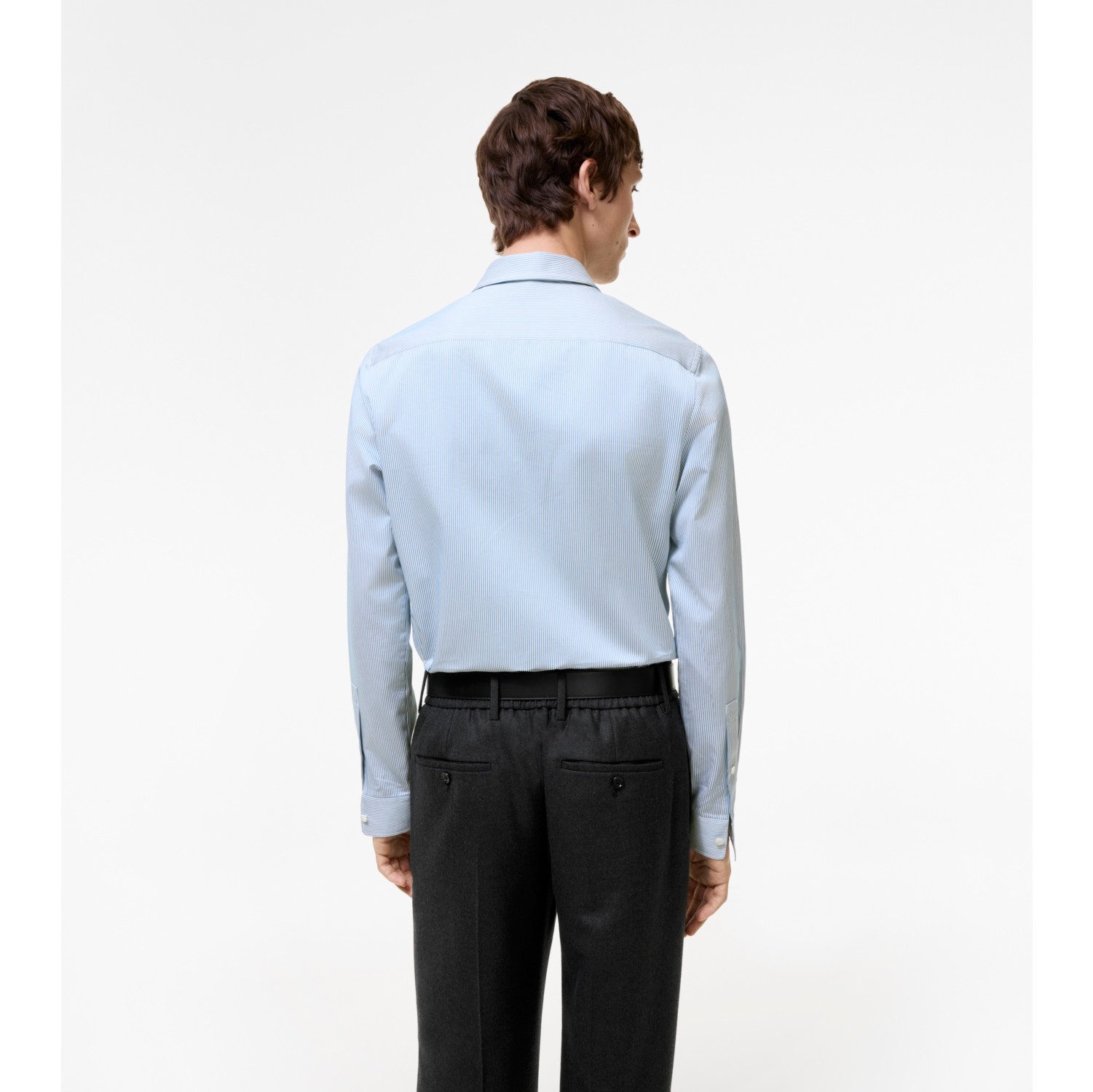Slim Fit Striped Cotton Shirt in Sunbleached blue - Men | Burberry® Official