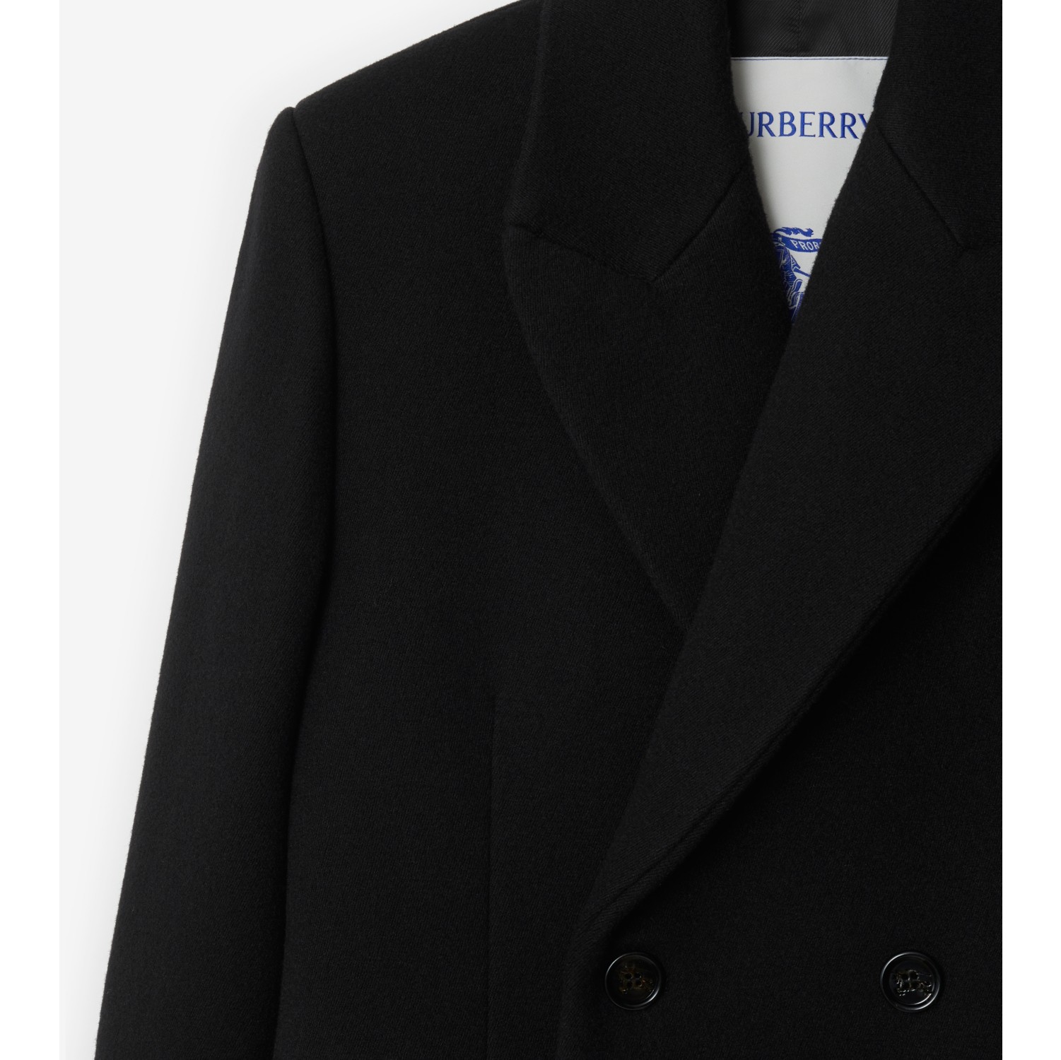 Women's burberry navy wool coat sale