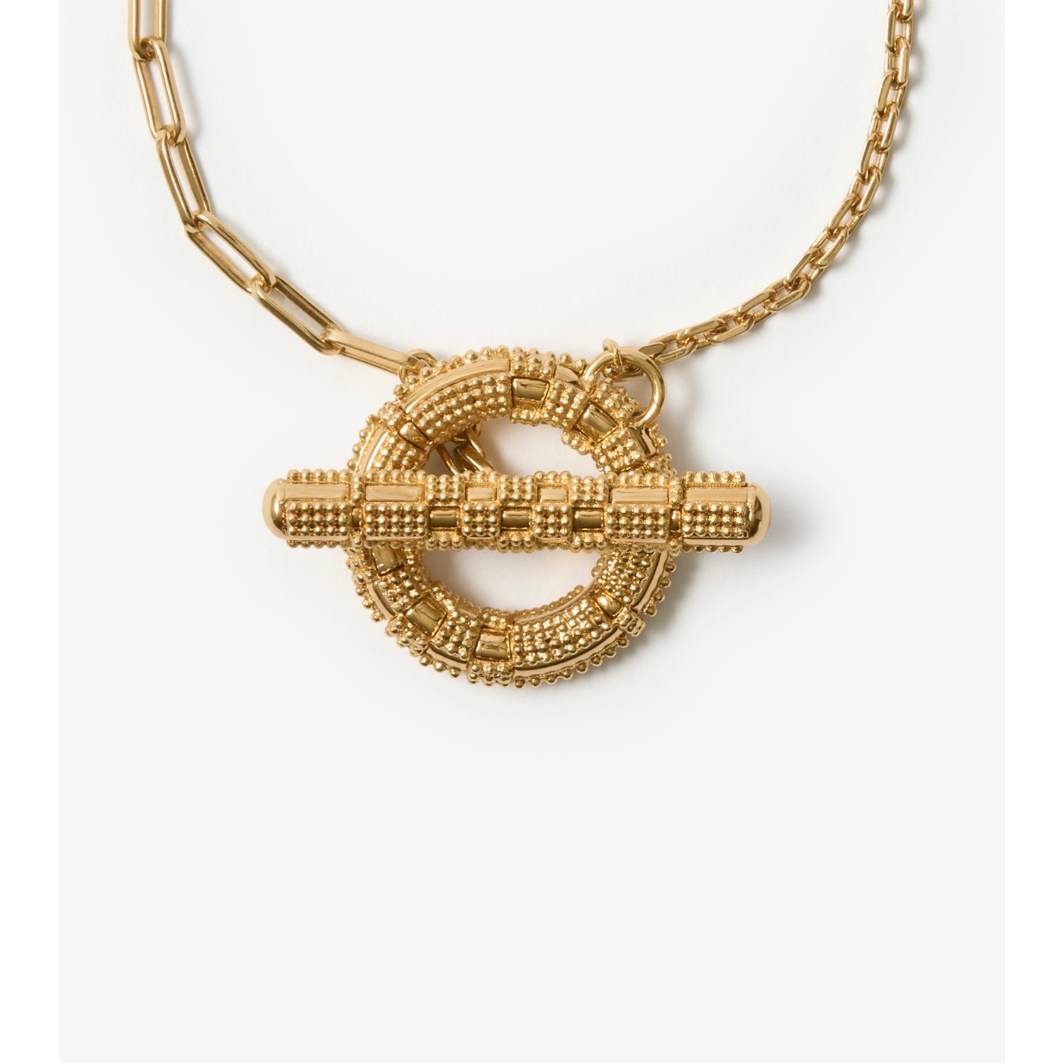 Check Granulation T-Bar Bracelet​