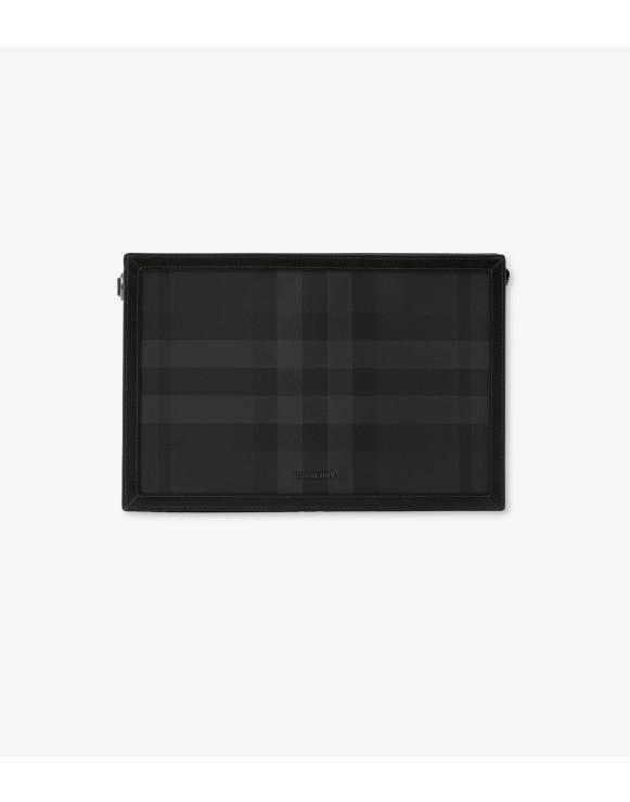 Pochette Check con cerniera